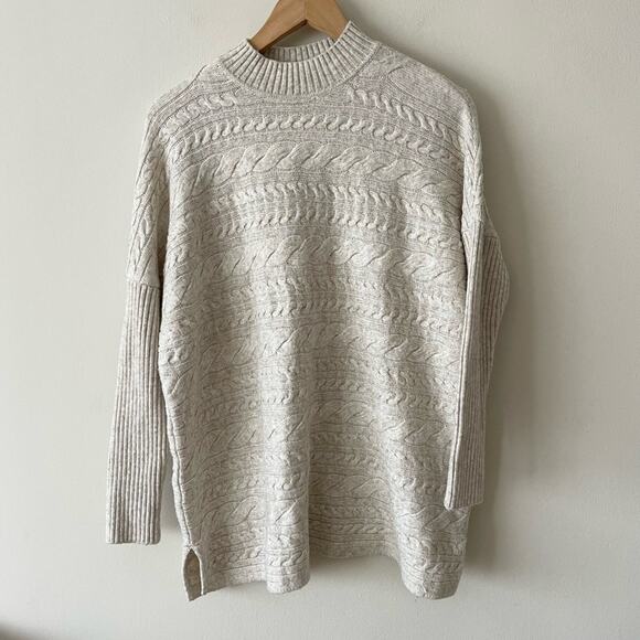 Soft Surroundings Sweaters - Soft Surroundings Cable Knit Sweater Pullover Wool Blend Woman size M Pettit